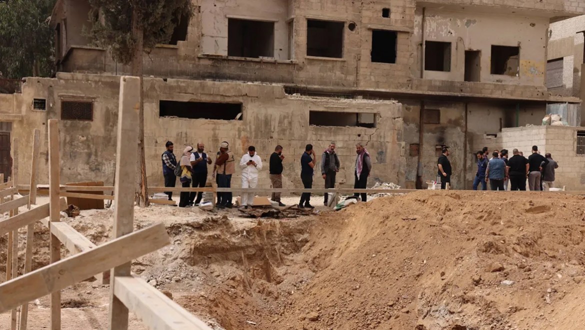 Suriye'nin Duma kentindeki bir okulda insan kalıntıları bulundu