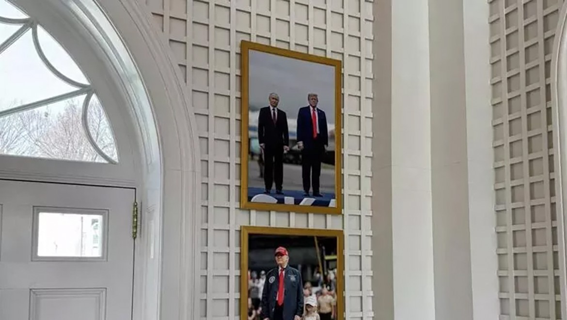 Trump, Beyaz Saray'a Putin'le olan fotoğrafını astı