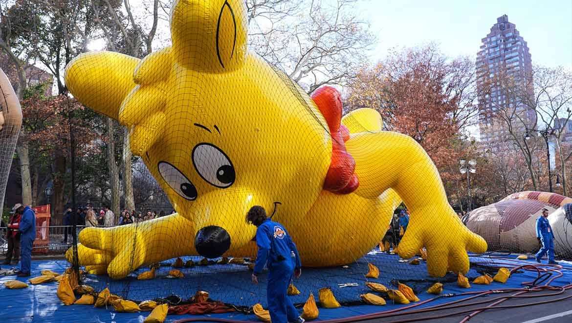 Balon kahramanları Şükran Günü'ne hazırlanıyor