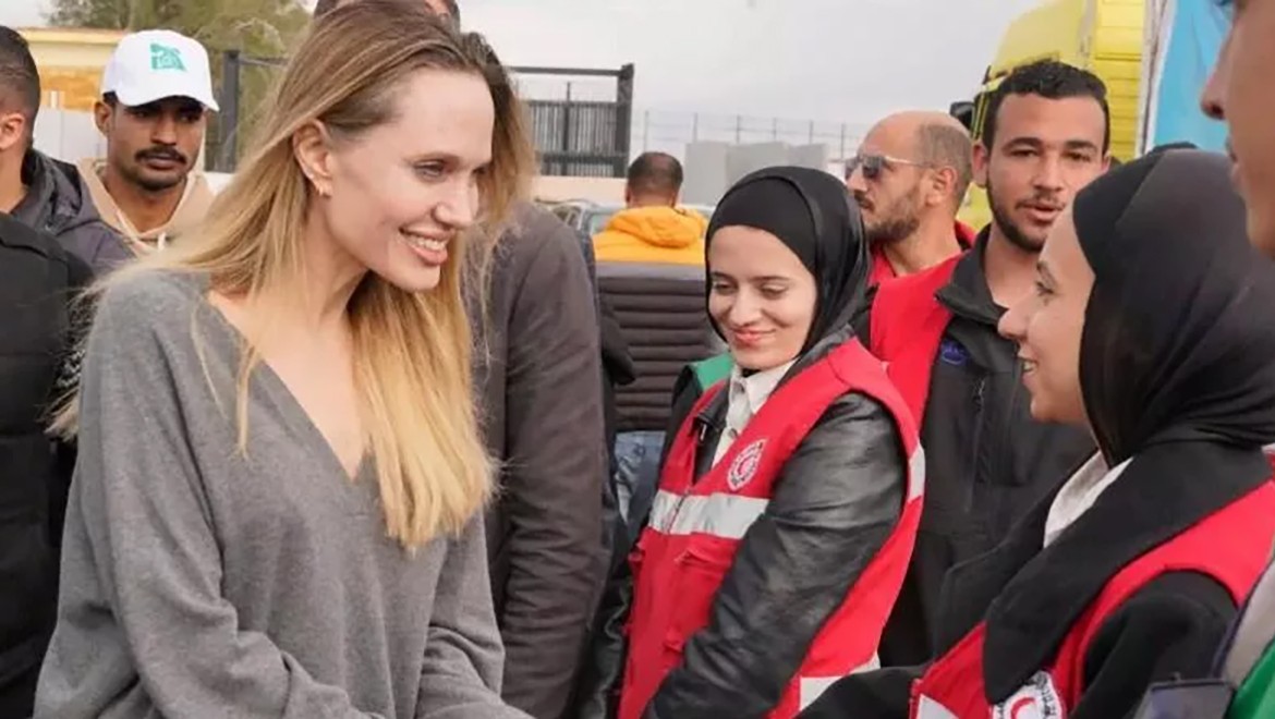 Angelina Jolie, Refah Sınır Kapısı'na gitti